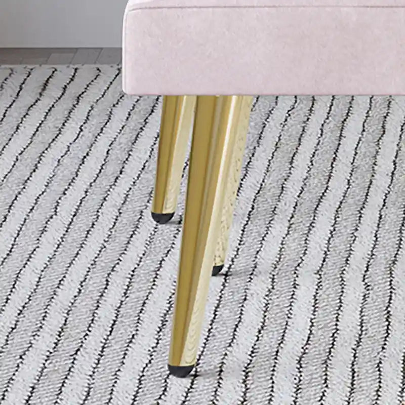 Modern Velvet Accent Armchair with Gold Legs and Side Storage