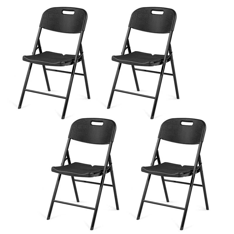 HDPE Folding Chair with Contoured Seat for Indoor Outdoor Events
