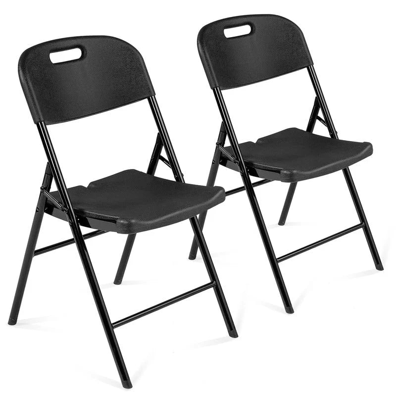 HDPE Folding Chair with Contoured Seat for Indoor Outdoor Events