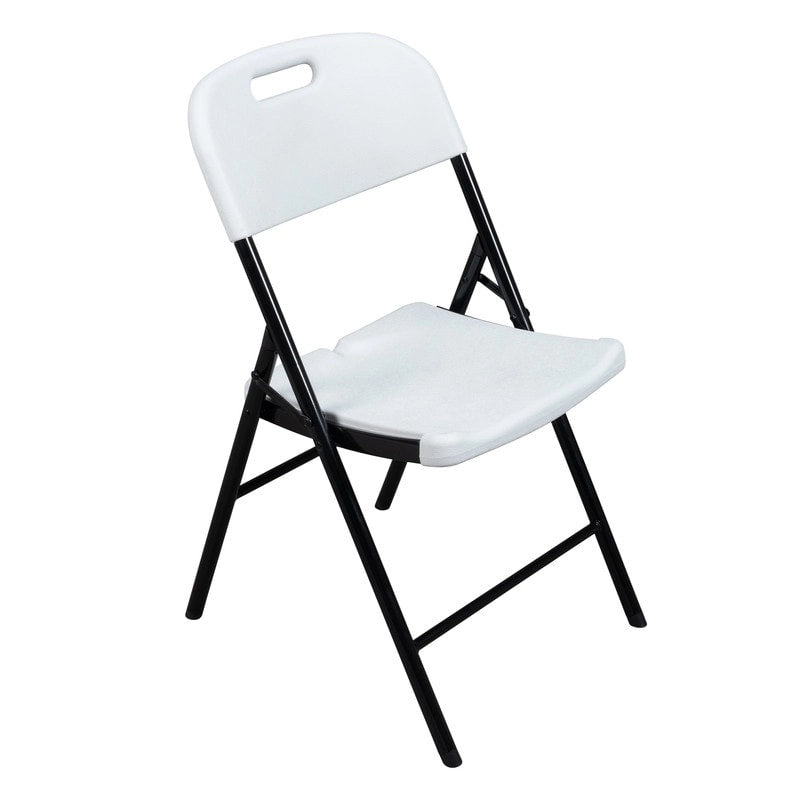 HDPE Folding Chair with Contoured Seat for Indoor Outdoor Events