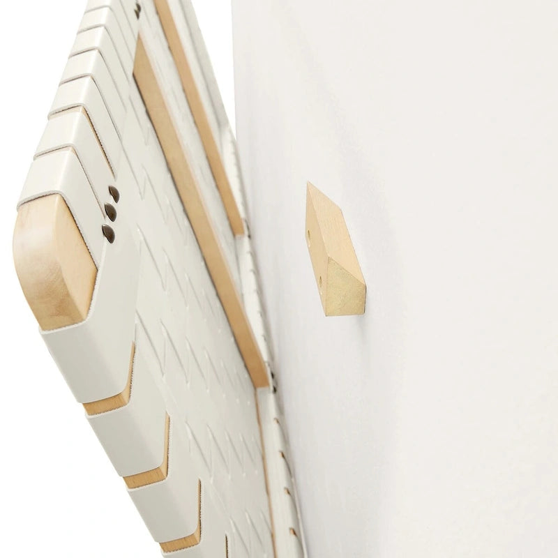 Modern Basket Weave Vegan Leather Wall Mounted Wood Frame Headboard