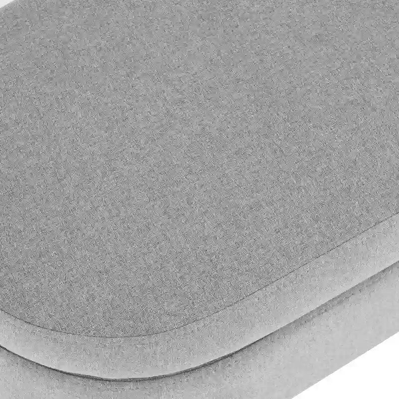 Panca contenitore moderna imbottita con gambe in legno massello, sgabello poggiapiedi per ingresso, panca ai piedi del letto, pouf da toeletta