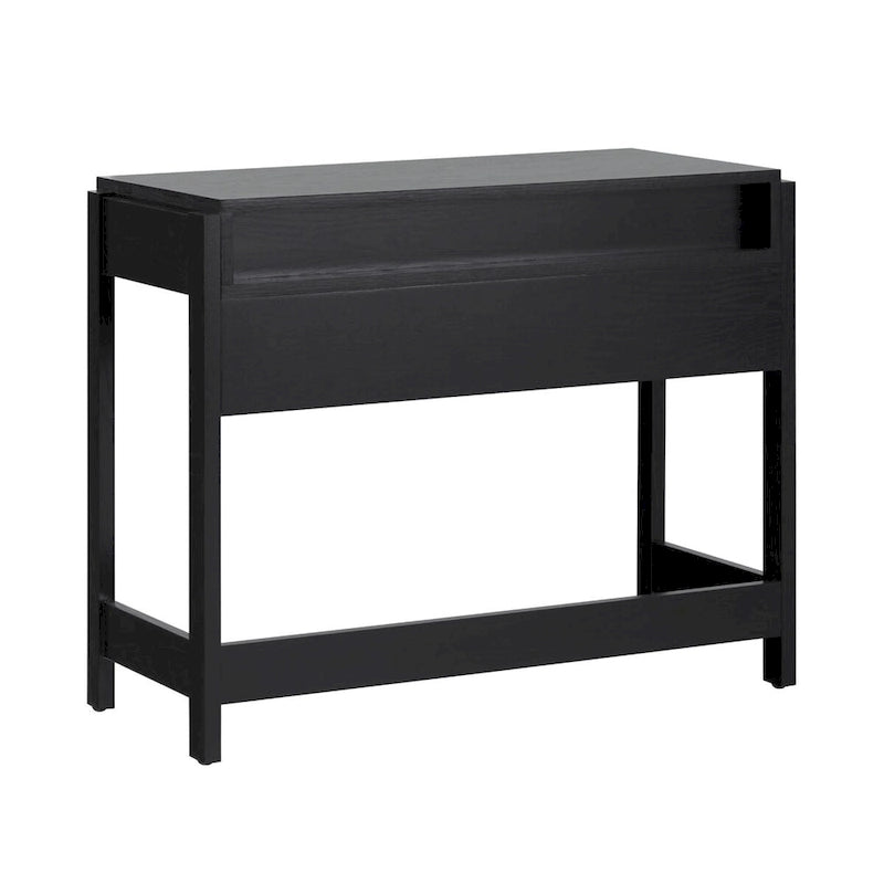 Bureau d’écriture moderne cannelé avec tiroir de rangement pour bureau à domicile
